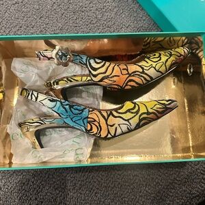 J.Renee Multicolor Slingback Heels